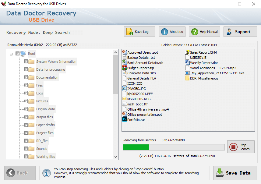 Data Recovery Process is going on Data Recovery Process is going on