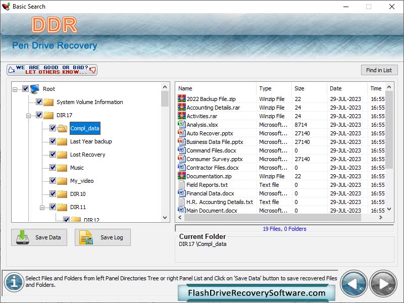 Flash Drive Recovery Software screenshot