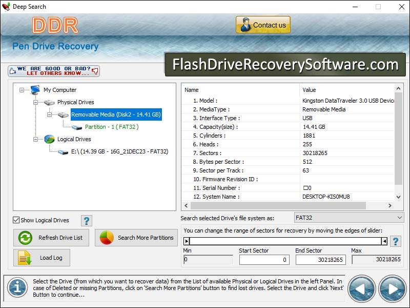 Windows 7 Thumb Drive Recovery Software 5.4.6.2 full